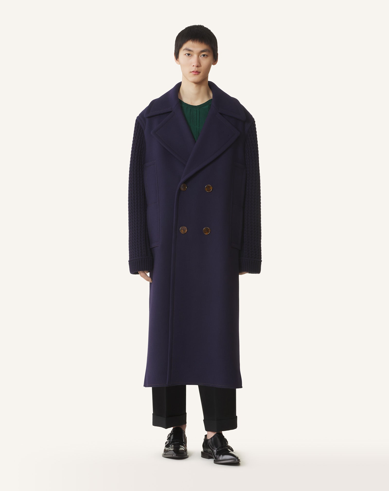 LONG WOOL PEACOAT - Image 2
