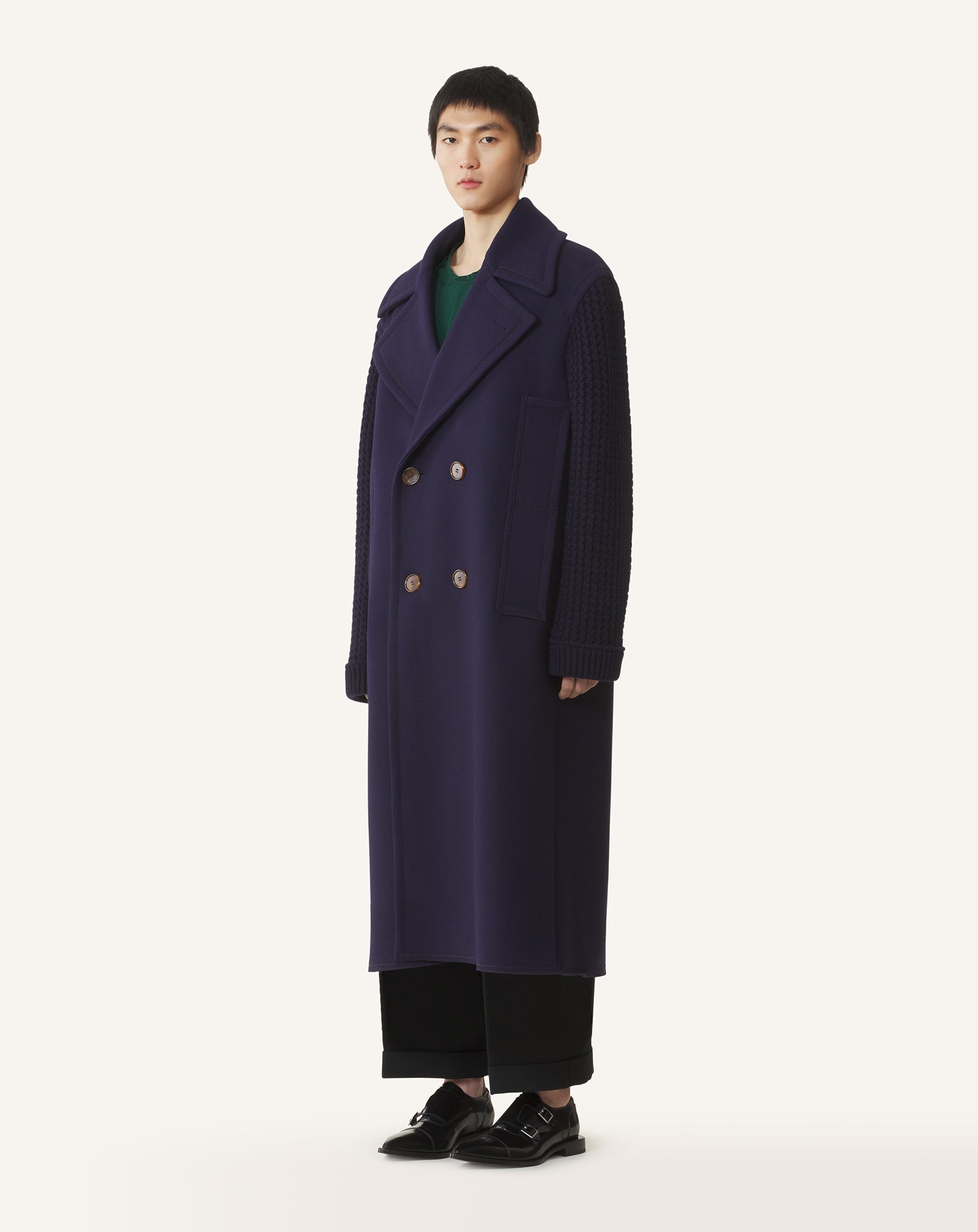LONG WOOL PEACOAT - Image 3