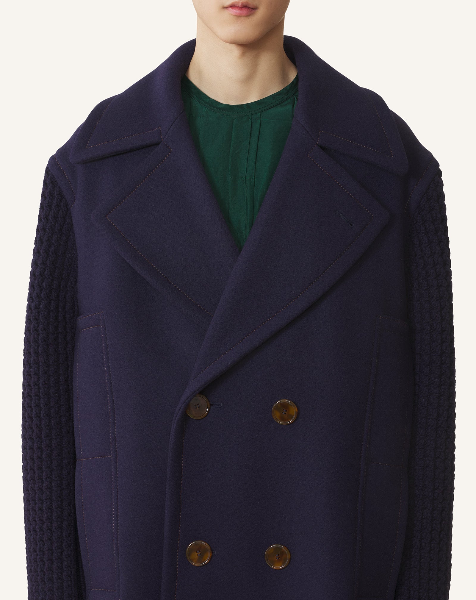 LONG WOOL PEACOAT - Image 5