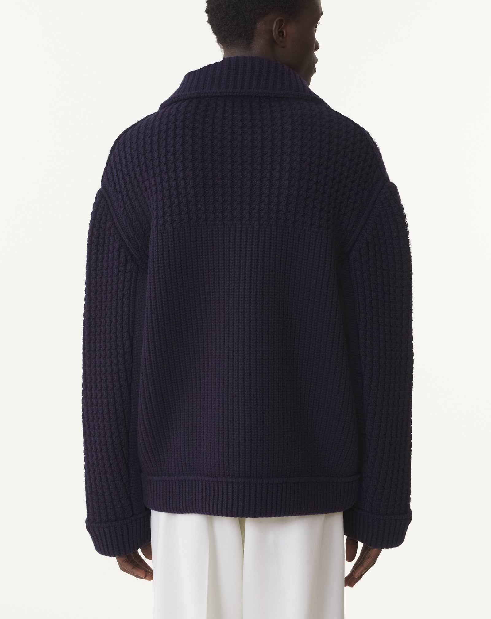 OVERSIZED WOOL PEA COAT - Image 4