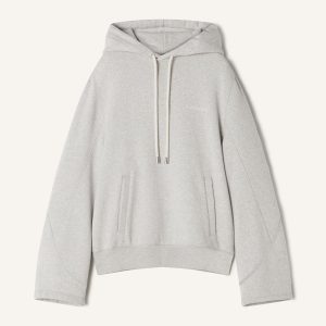 COTTON FLEECE AND CASHMERE HOODIE