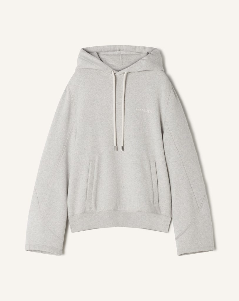 COTTON FLEECE AND CASHMERE HOODIE