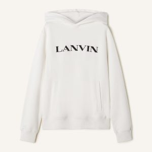 LANVIN EMBROIDERED COTTON HOODIE