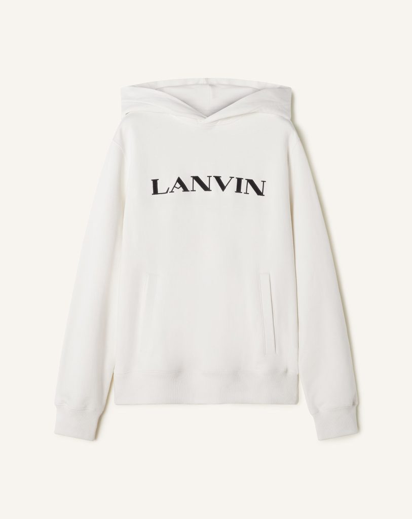 LANVIN EMBROIDERED COTTON HOODIE