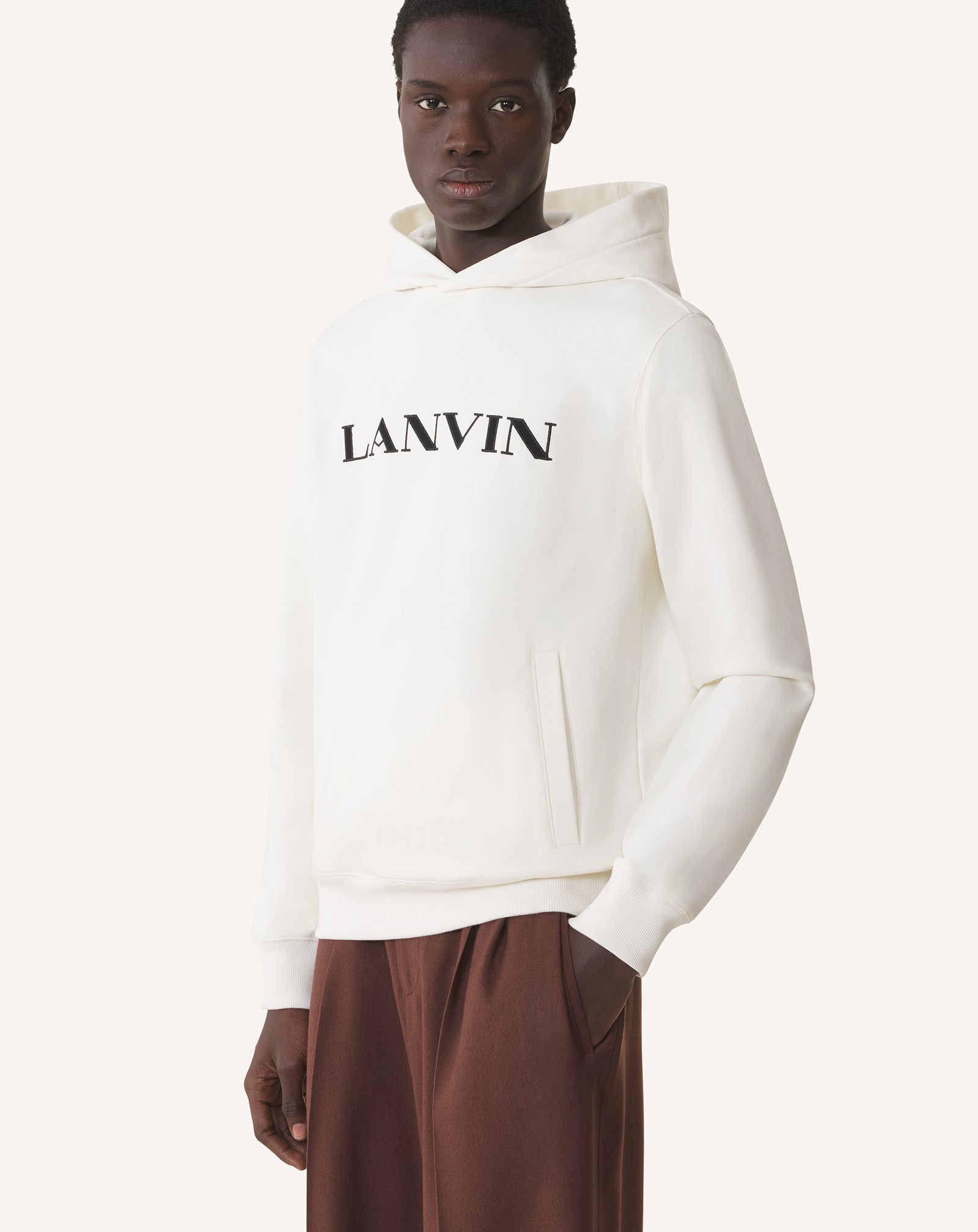 LANVIN EMBROIDERED COTTON HOODIE - Image 3