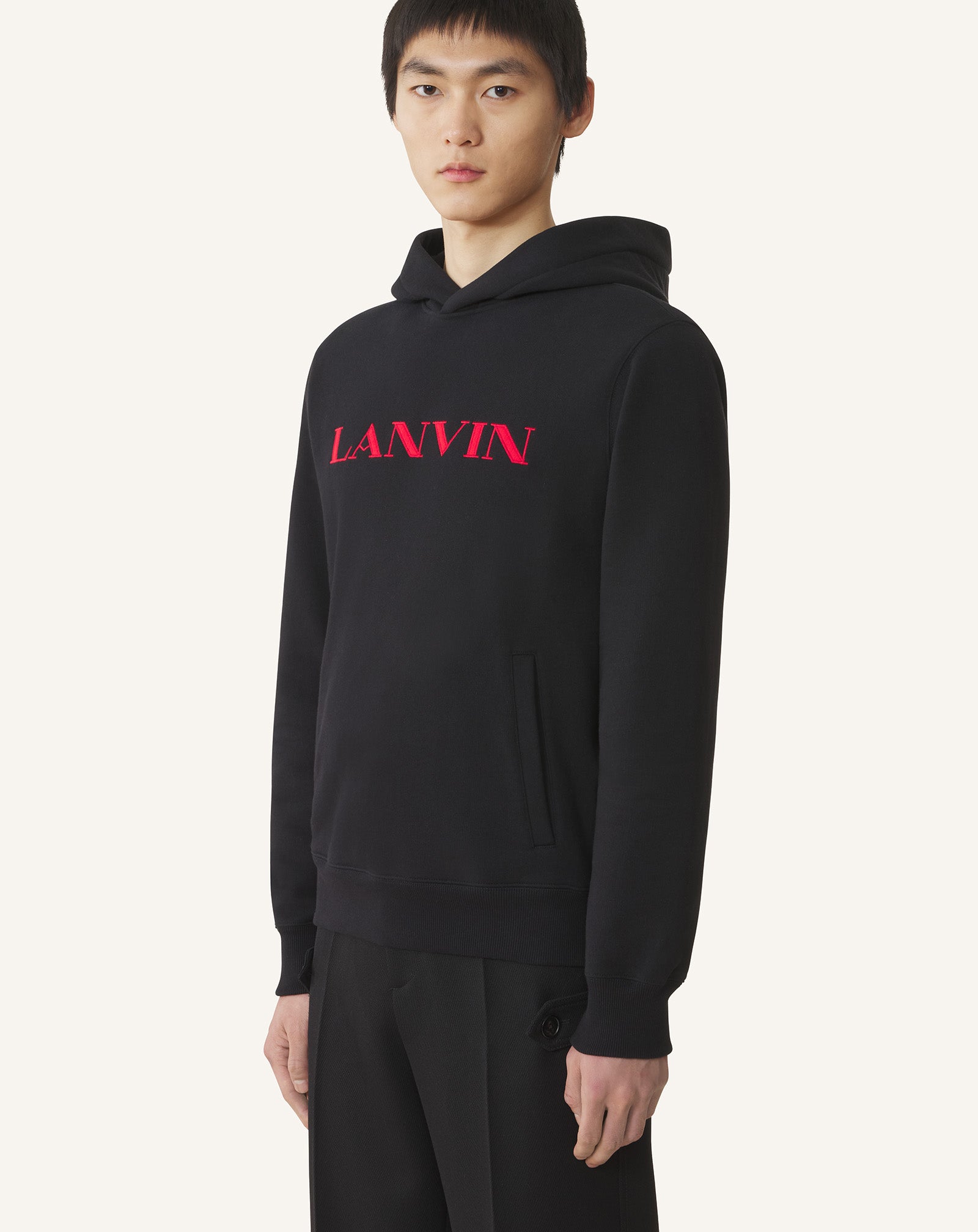 LANVIN EMBROIDERED COTTON HOODIE - Image 3