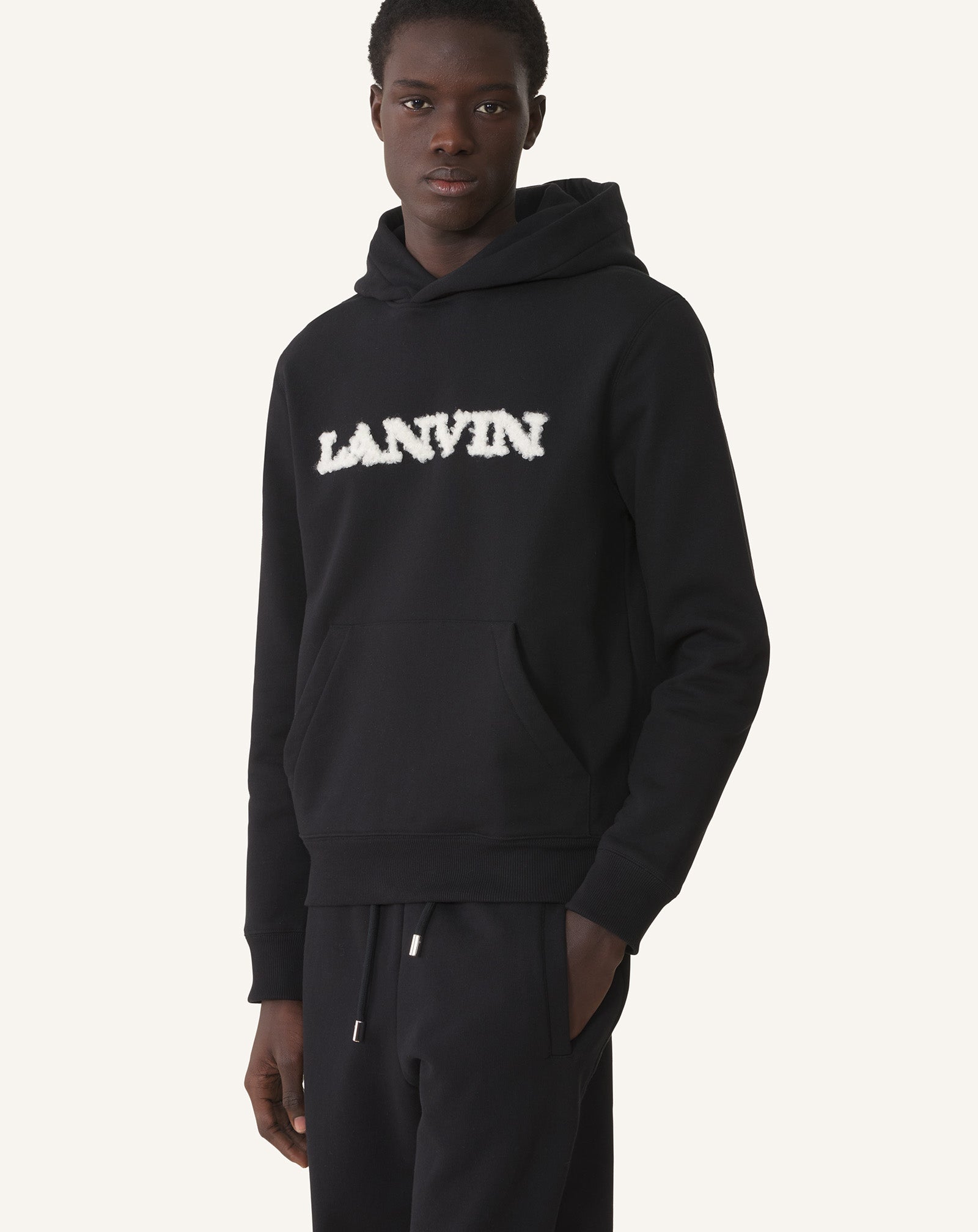 LANVIN SHEARLING COTTON HOODIE - Image 3