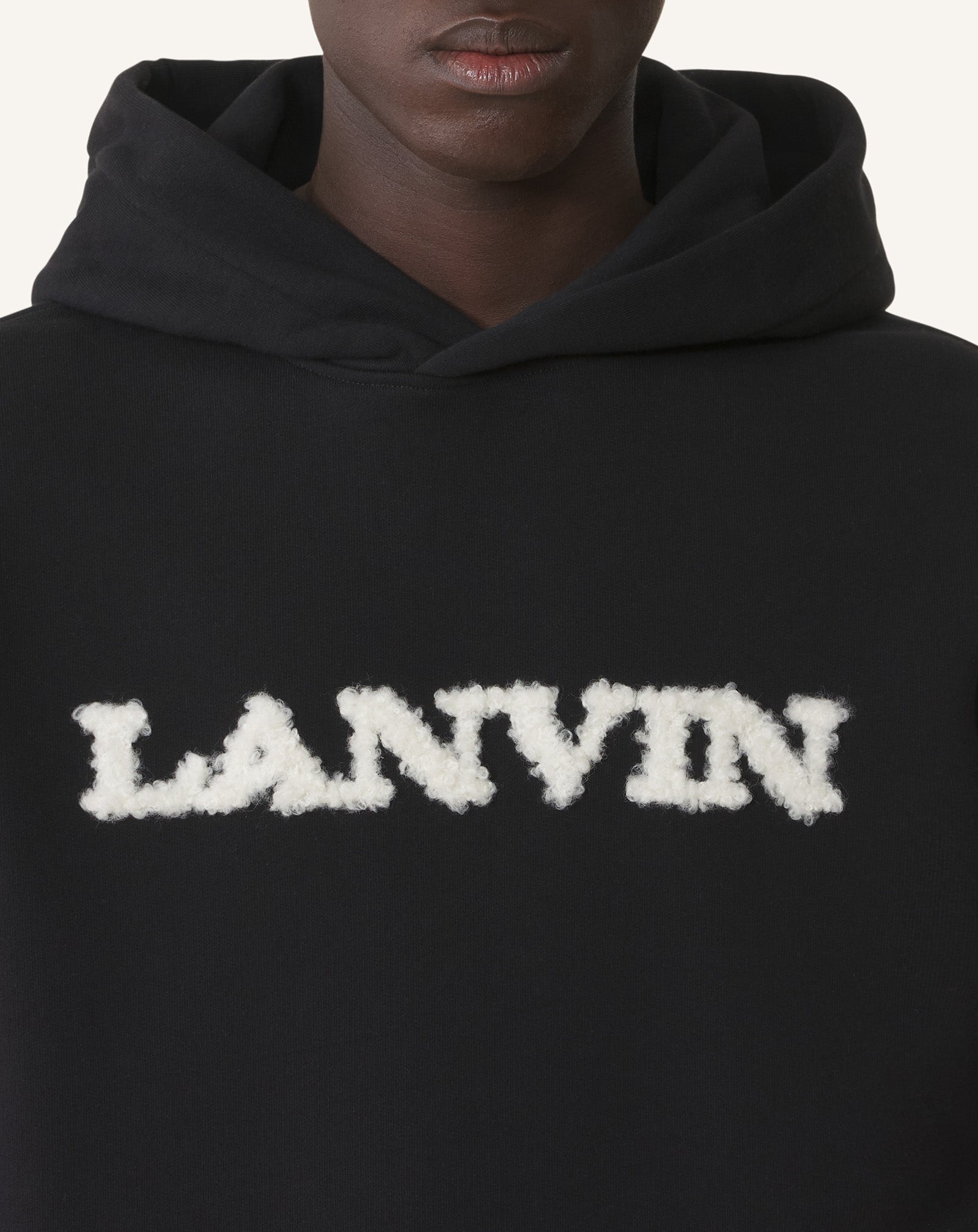 LANVIN SHEARLING COTTON HOODIE - Image 5
