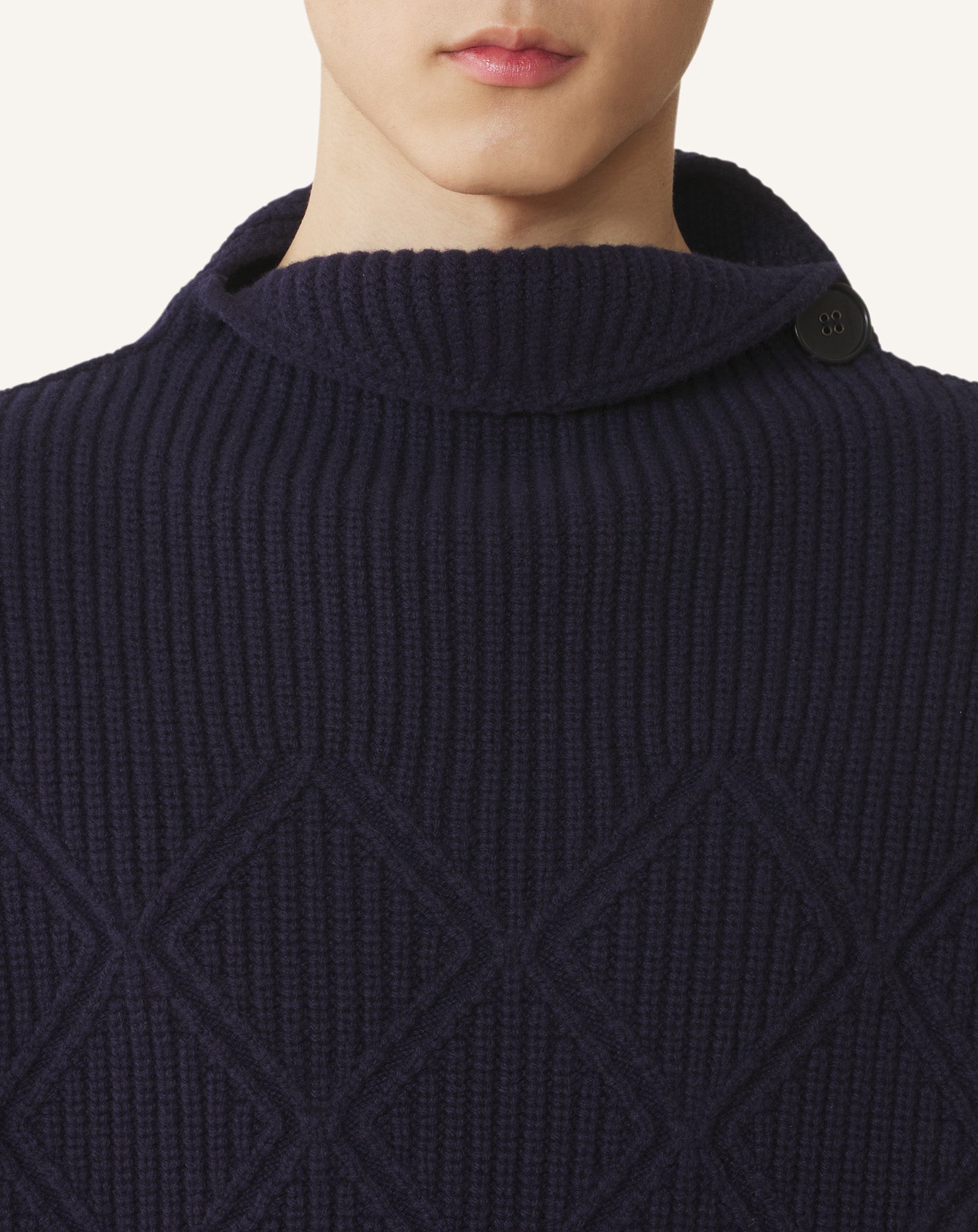 DIAMOND DETAIL SLEEVELESS WOOL SWEATER - Image 5