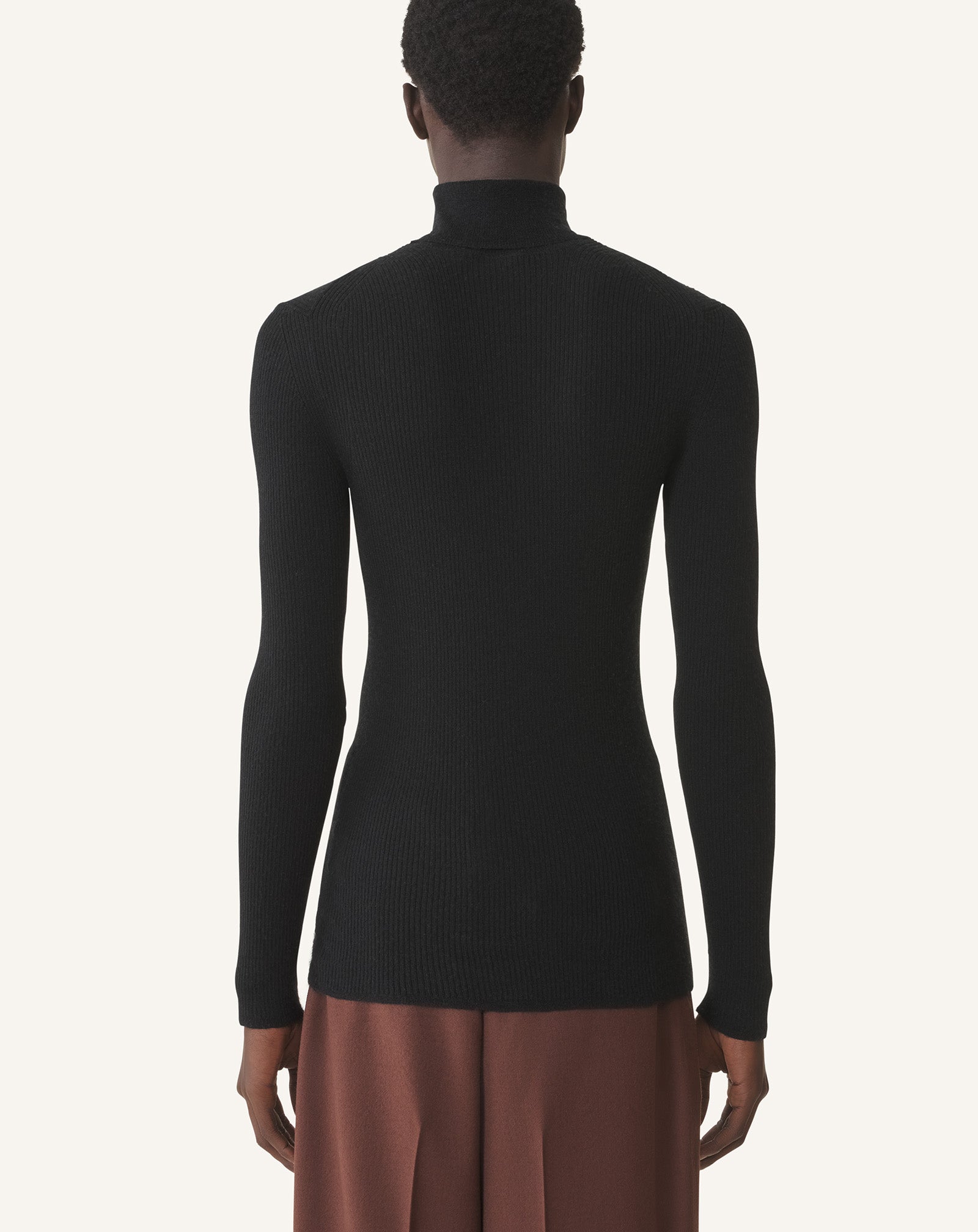 TURTLENECK SWEATER IN MERINO WOOL AND SILK - Image 4