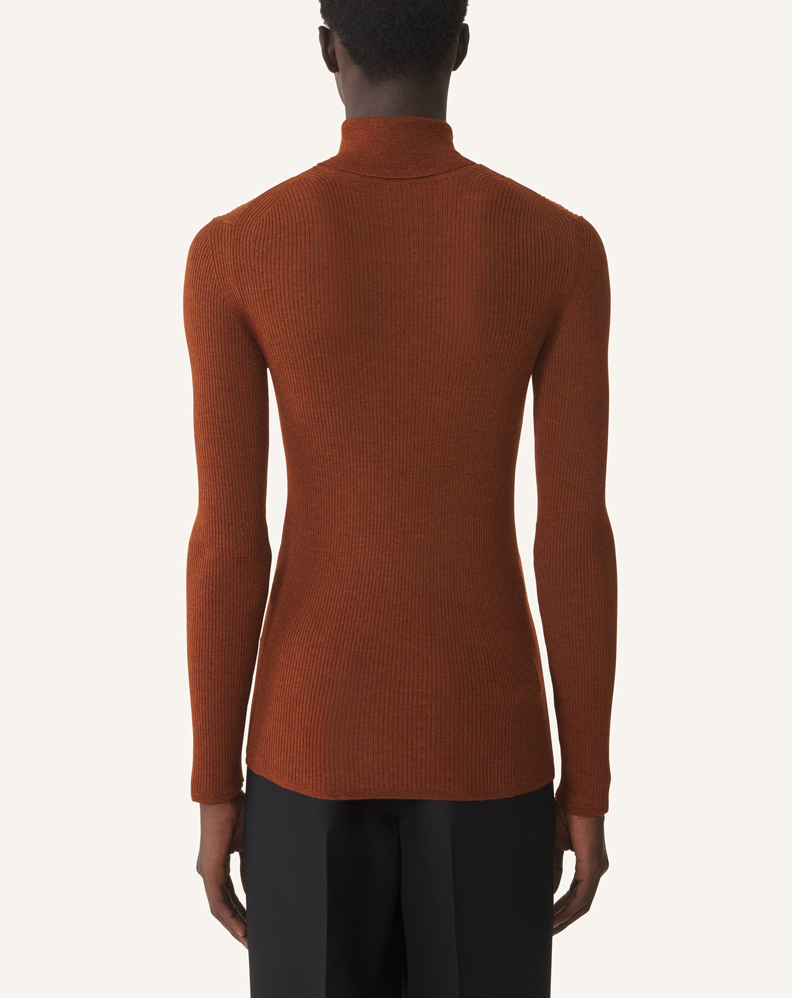 TURTLENECK SWEATER IN MERINO WOOL AND SILK - Image 4