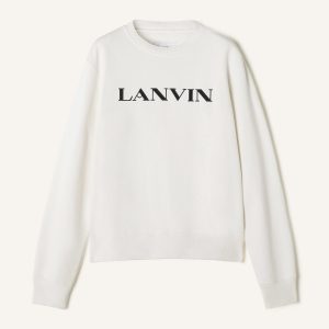 LANVIN EMBROIDERED COTTON SWEATSHIRT