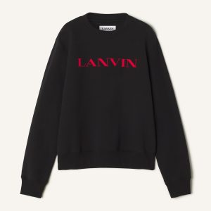 LANVIN EMBROIDERED COTTON SWEATSHIRT