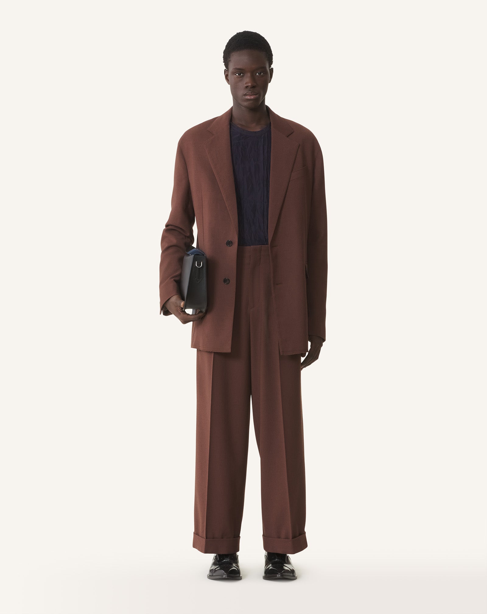 WIDE-LEG FLANNEL PANTS - Image 2