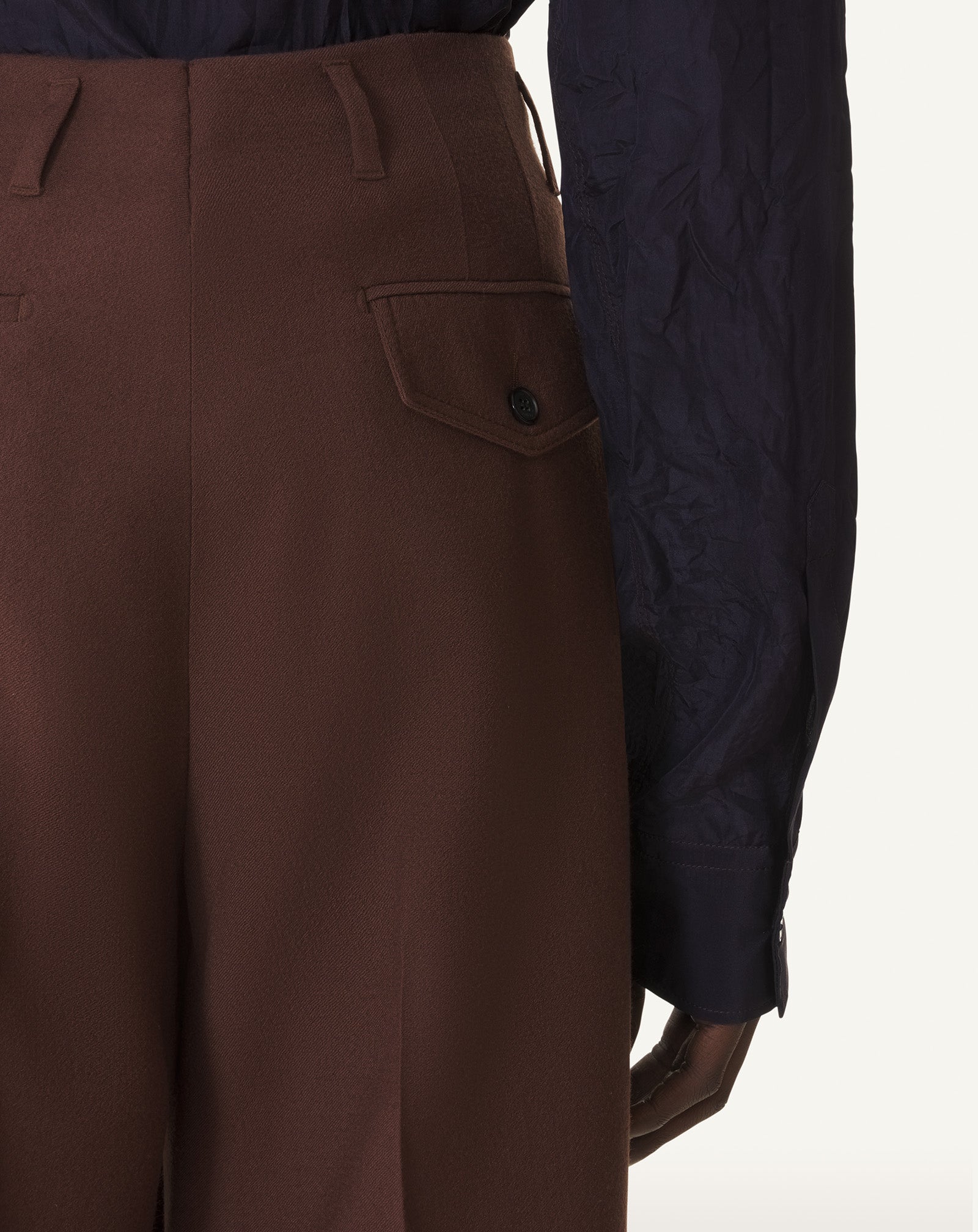 WIDE-LEG FLANNEL PANTS - Image 5