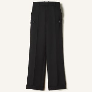 LIGHT WOOL CHINO PANTS