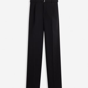 STRAIGHT FIT WOOL PANTS