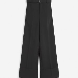 WIDE-LEG PANTS WITH CUFFS