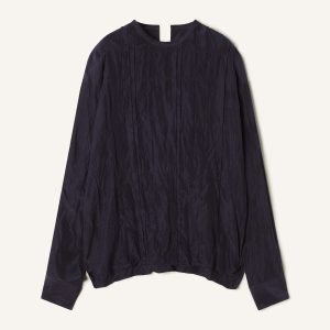 PLEATED SILK TOP
