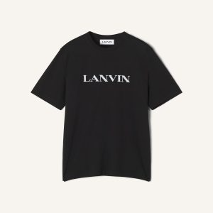 LANVIN EMBROIDERED COTTON T-SHIRT