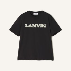 LANVIN SHEARLING COTTON T-SHIRT