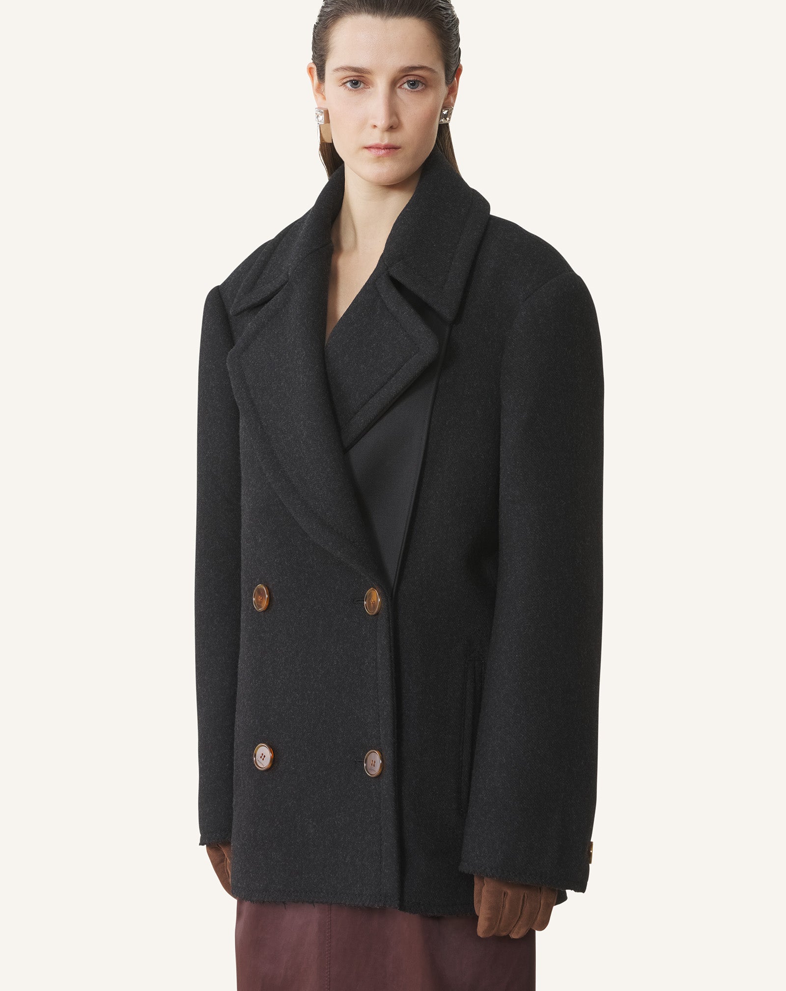 WOOL PEACOAT - Image 3