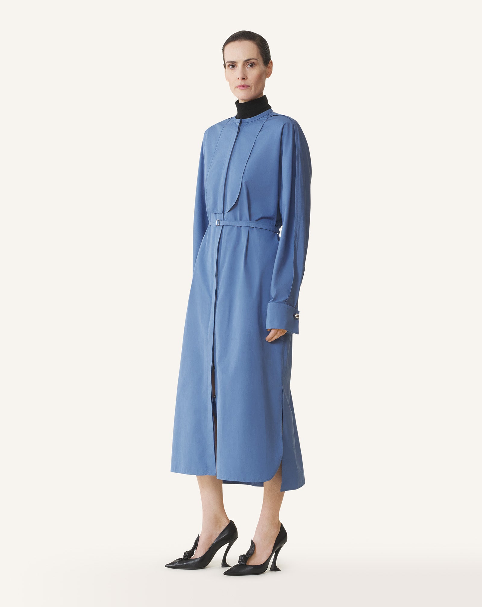 SHIRT DRESS IN POPLIN COTTON - Image 3