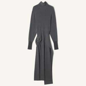 WOOL AND CASHMERE MIDI DRESS