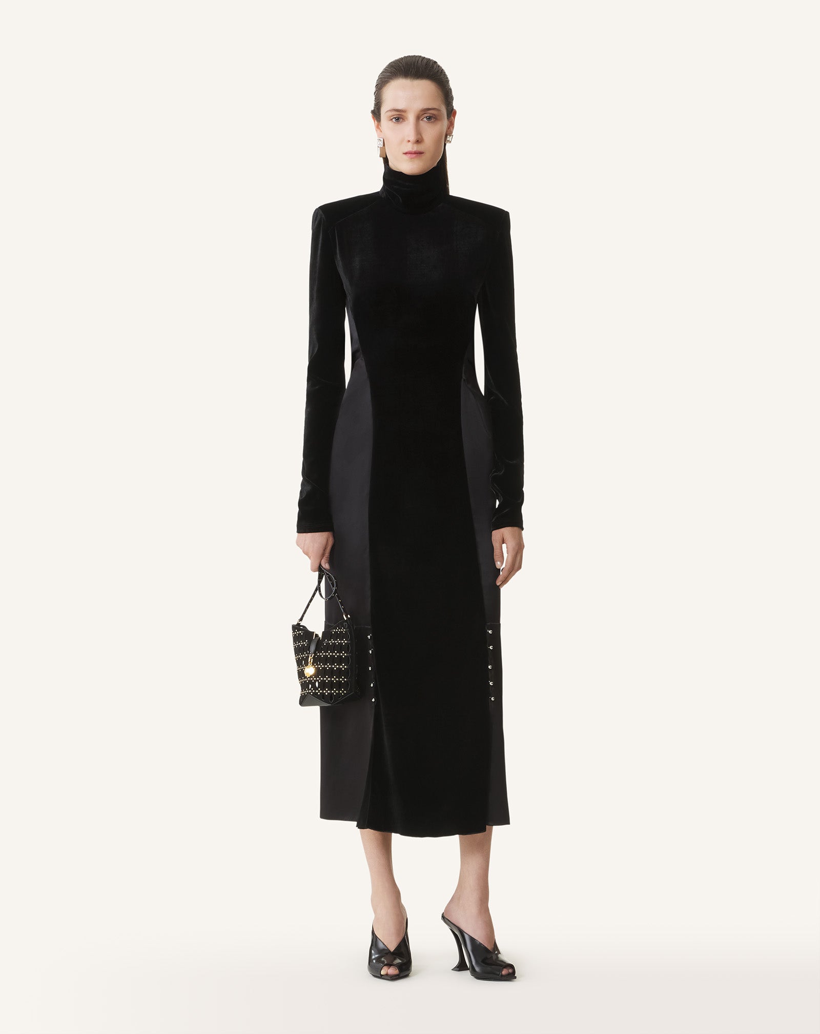 VELVET MIDI DRESS - Image 2