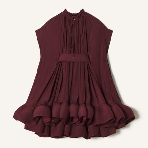 SHORT CHARMEUSE DRESS