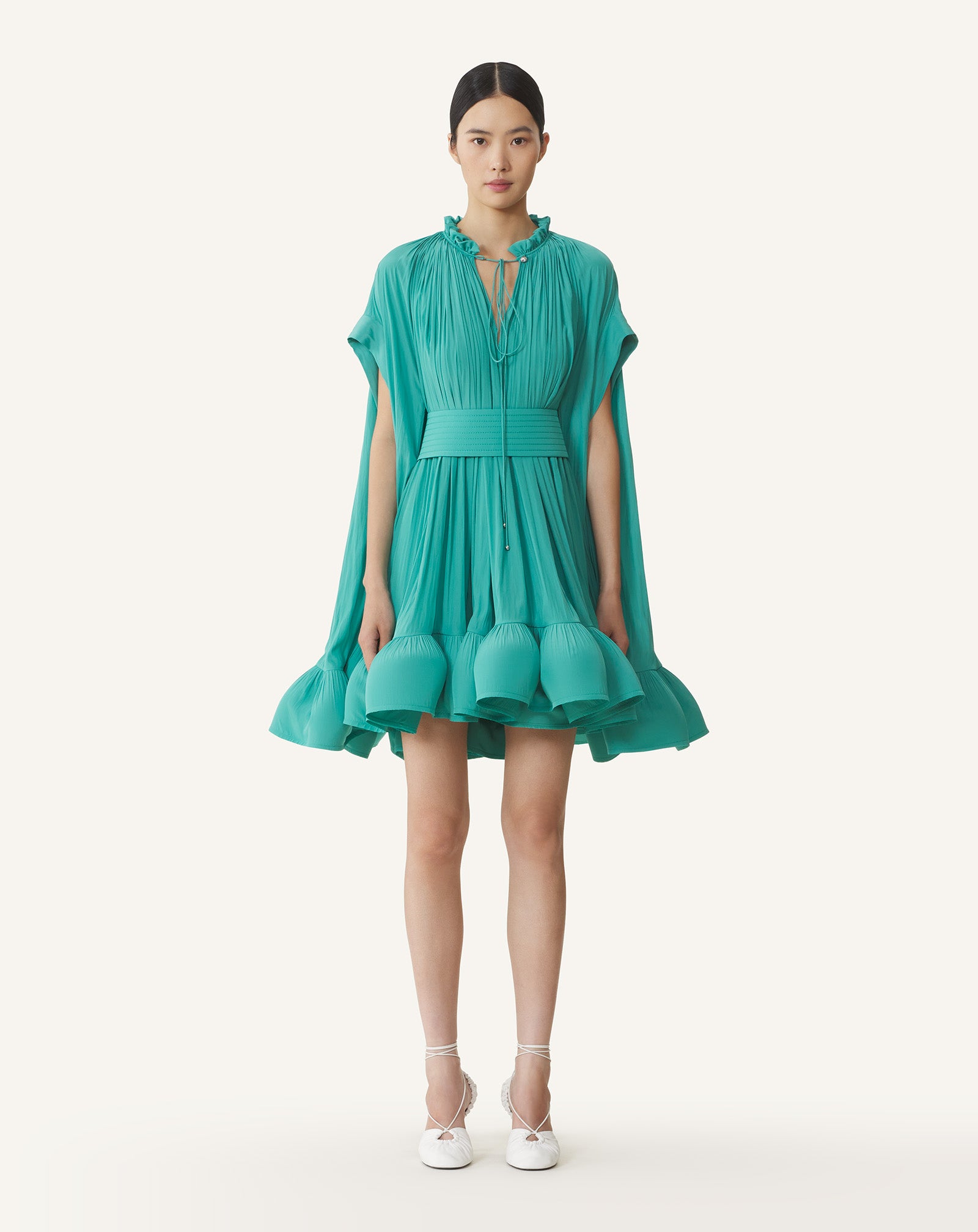 SHORT CHARMEUSE DRESS - Image 2