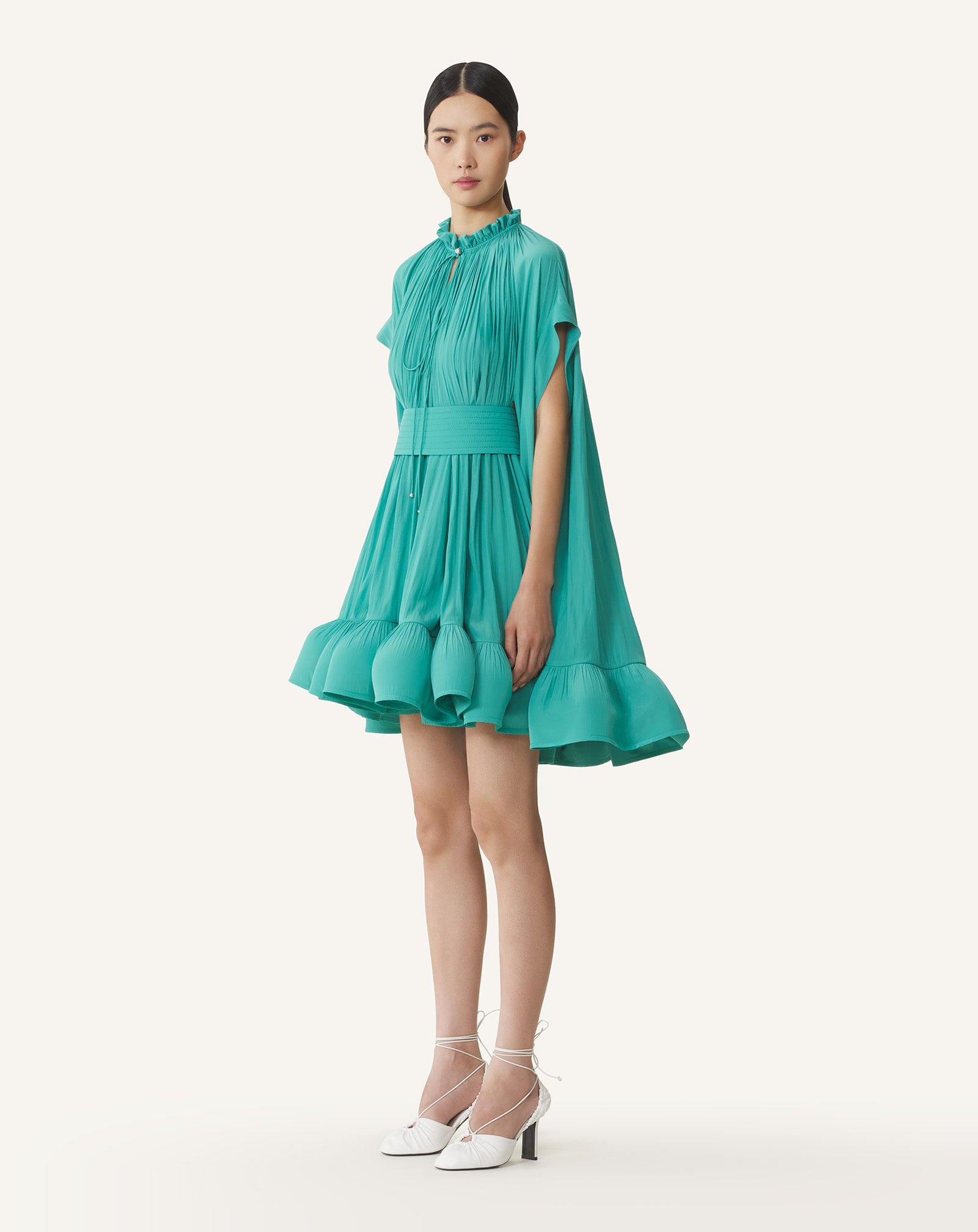 SHORT CHARMEUSE DRESS - Image 4