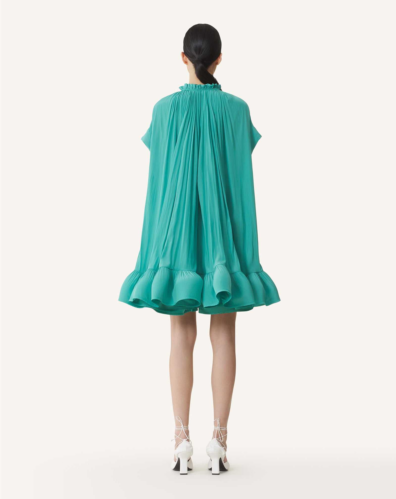 SHORT CHARMEUSE DRESS - Image 3