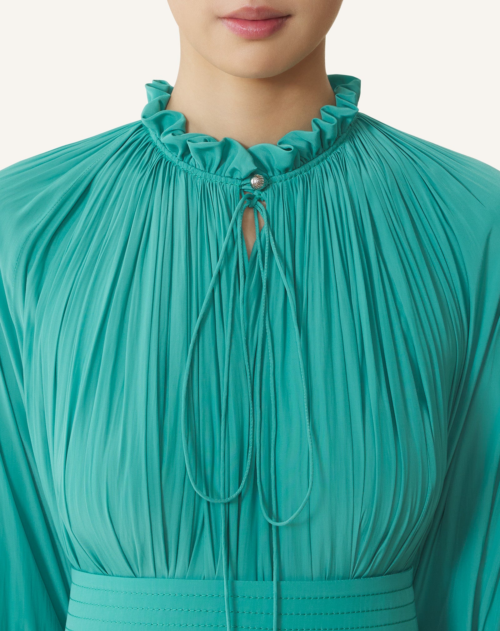 SHORT CHARMEUSE DRESS - Image 5