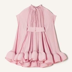 SHORT CHARMEUSE DRESS