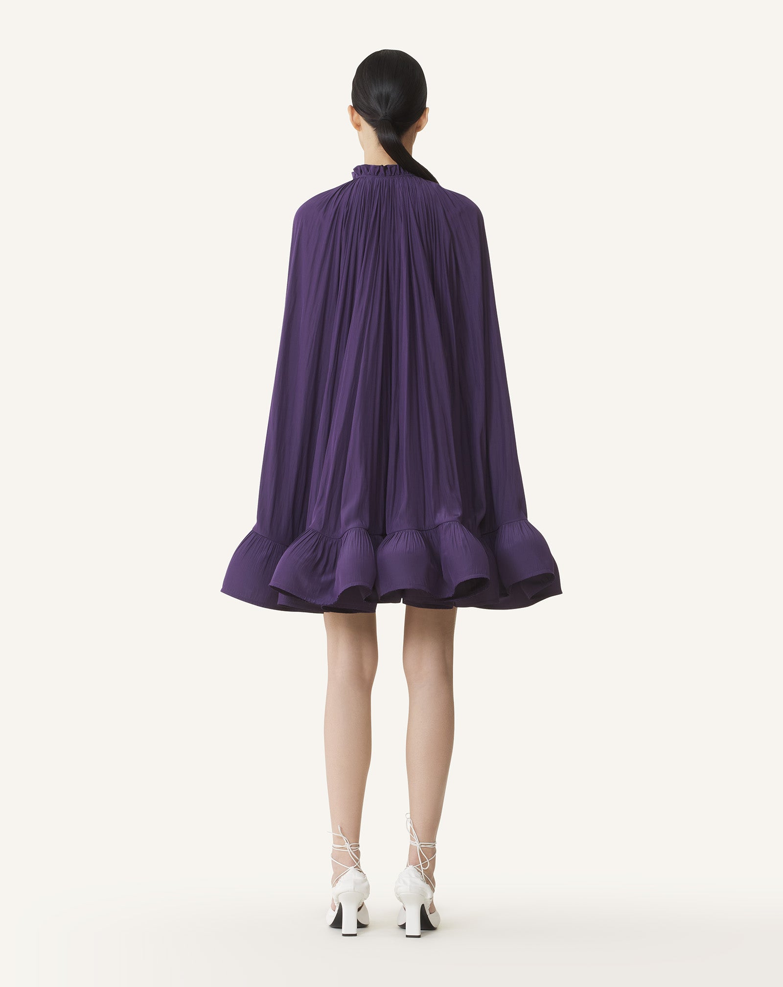 SHORT CHARMEUSE DRESS - Image 4