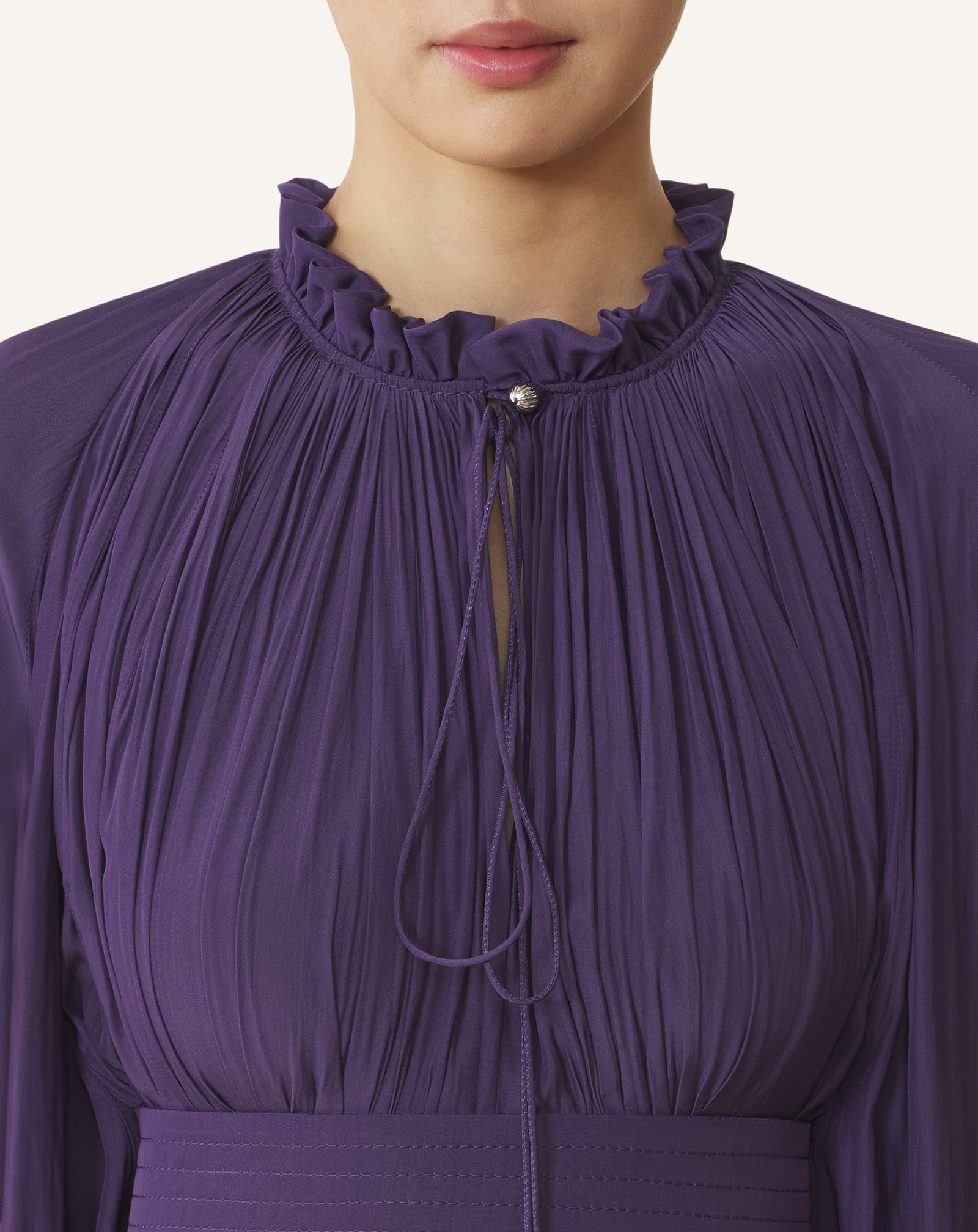 SHORT CHARMEUSE DRESS - Image 5