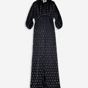 LONG EMBROIDERED DRESS