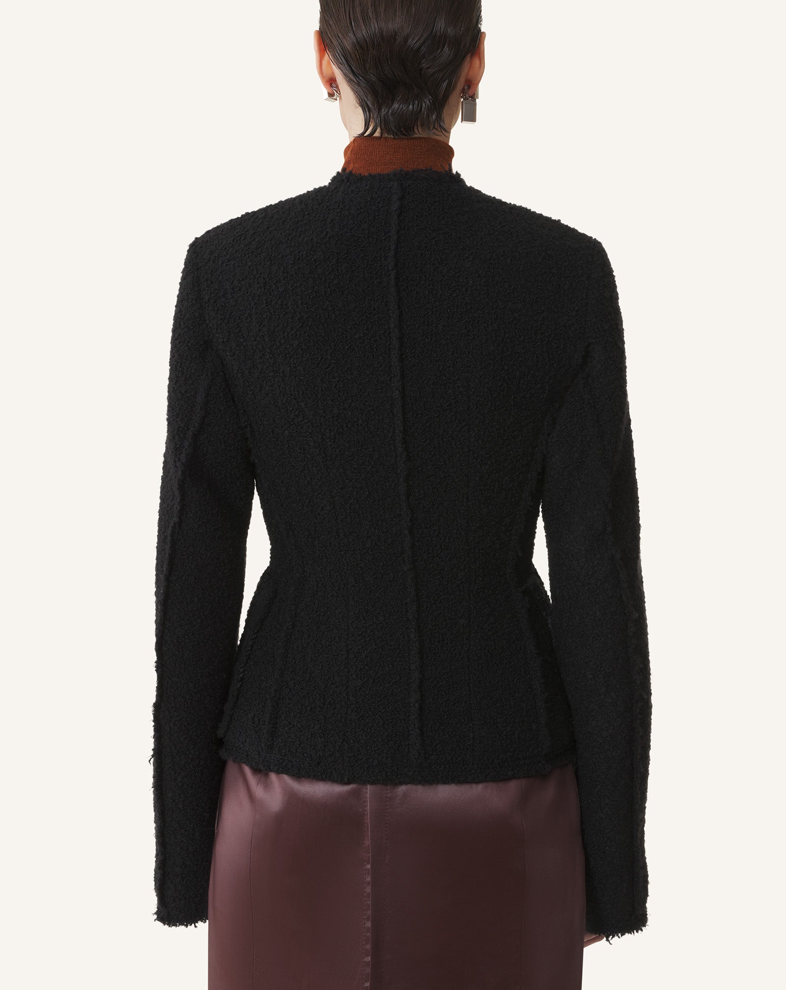 ASYMMETRICAL JACKET IN BOUCL?? WOOL - Image 4