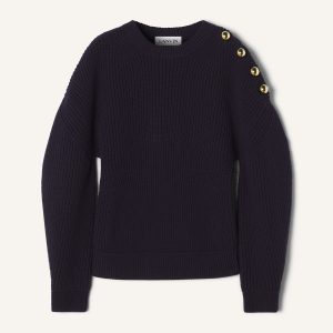 WOOL RIBBED SWEATER