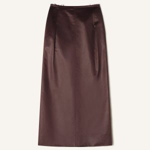 STRAIGHT SKIRT IN COTTON AND VISCOSE