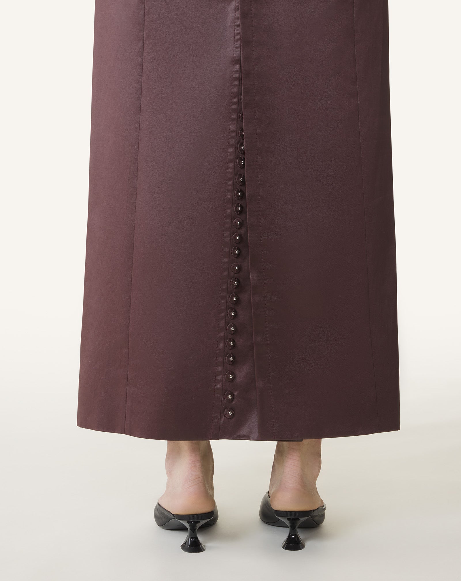 STRAIGHT SKIRT IN COTTON AND VISCOSE - Image 5