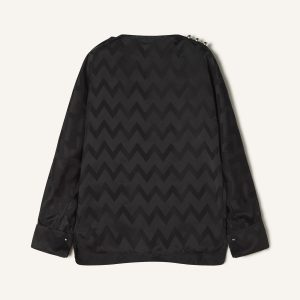 FLUID TOP IN JACQUARD VISCOSE