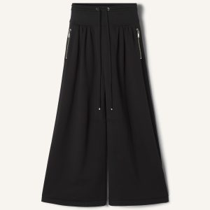 COTTON FLEECE AND CASHMERE PANTS