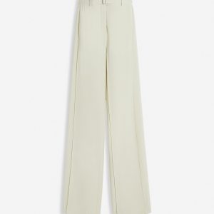 TAILORED WOOL-BLEND PANTS