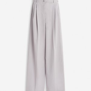 DARTED COTTON PANTS