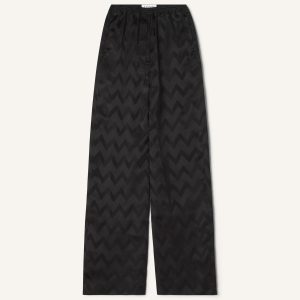 FLUID PANTS IN JACQUARD VISCOSE