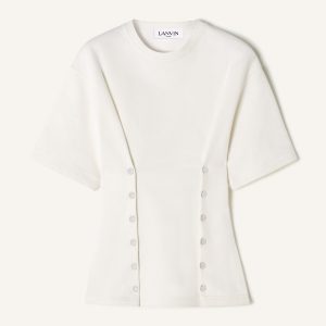 COTTON FLEECE T-SHIRT