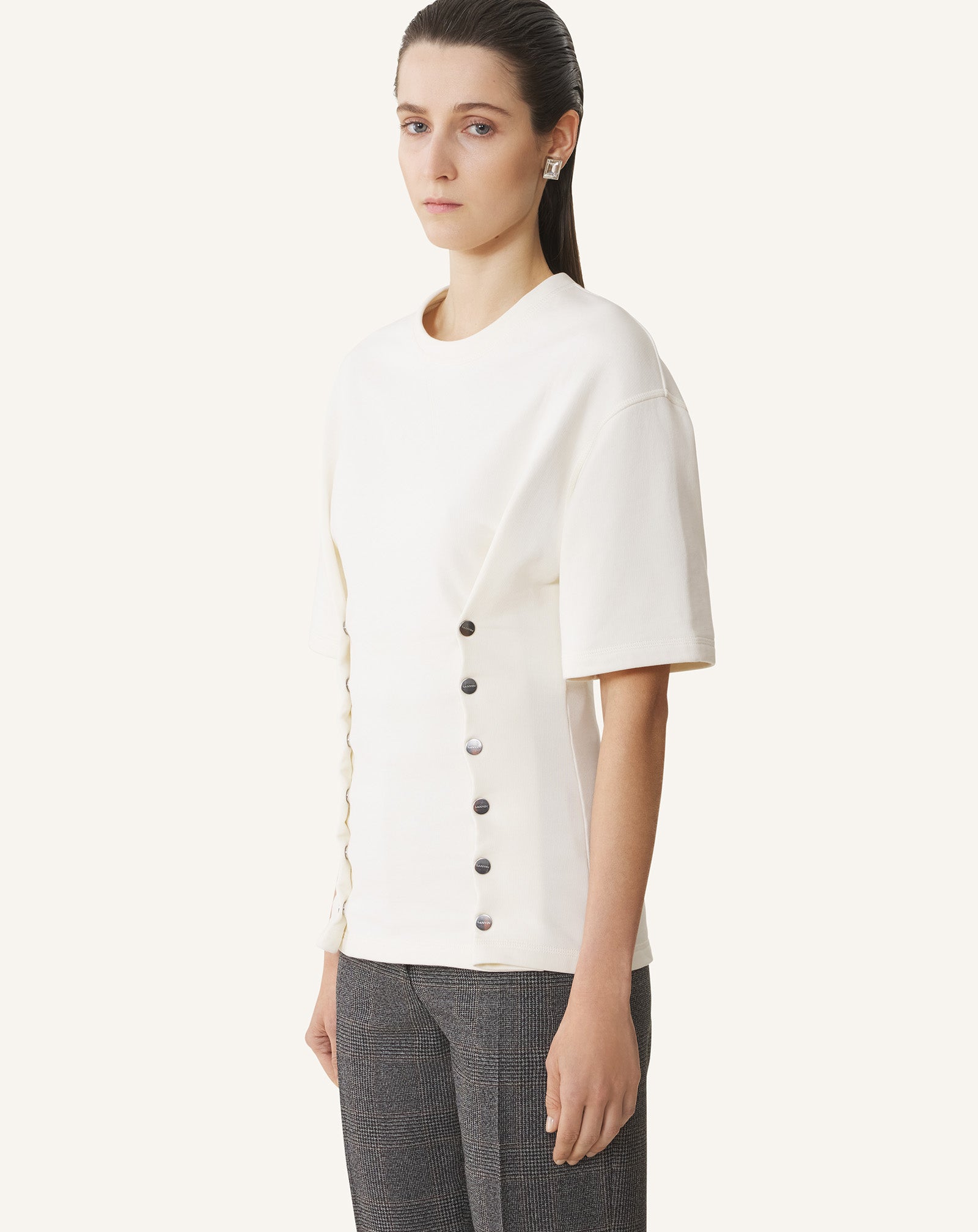 COTTON FLEECE T-SHIRT - Image 3