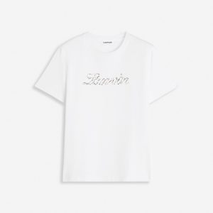 LANVIN BEAD EMBROIDERED T-SHIRT